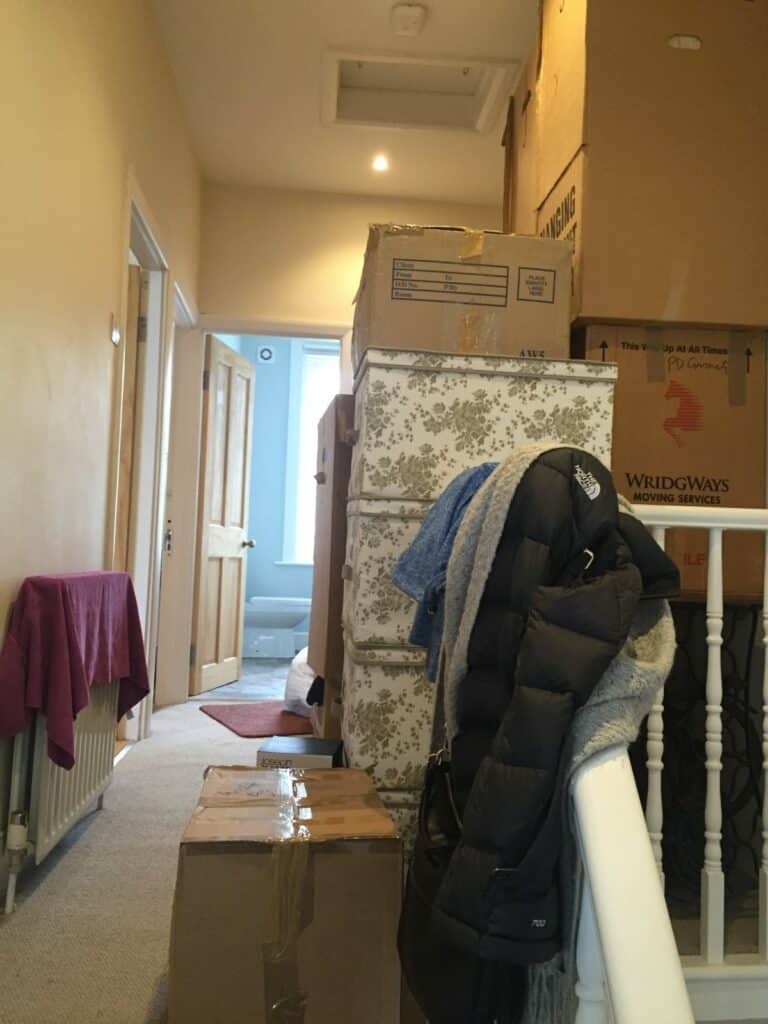 Boxes for loading upstairs, too...